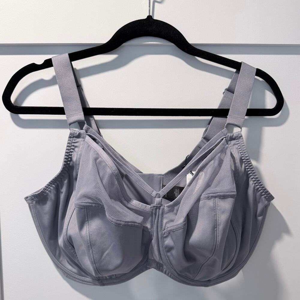 BNWT Rhea Flexwire Full Coverage Unpadded Spacer Bra | 38j | Storm Grey